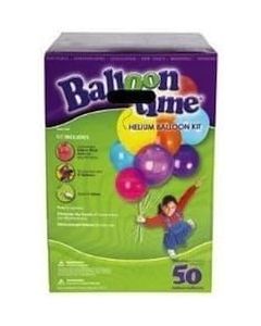 Balloon Time Helium Tank Balloon Time Kit 50 Pack of 4