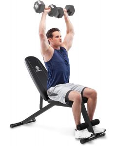 MARCY Multi-Position Adjustable Utility Bench for Home Gym Weightlifting