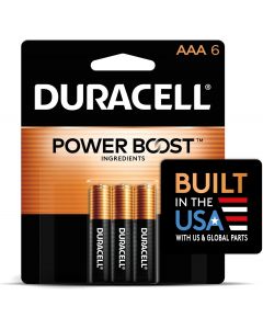 DURACELL Coppertop AAA Batteries 6 Count, Bundle of 3