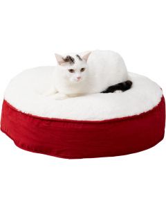 Happy Hounds Lucy Round Reversible Sherpa Pillow Cat