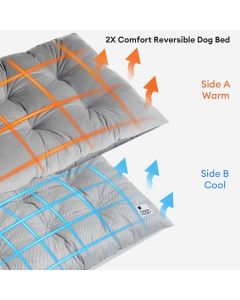 FUNNY FUZZY Reversible Dog Crate Mat Pad