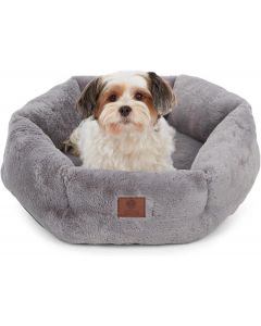 American Kennel Club AKC Round Plush Donut Dog Bed for Small