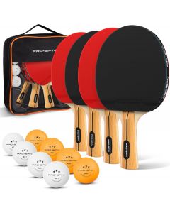 PRO-SPIN Ping Pong Paddles - High-Performance Set with