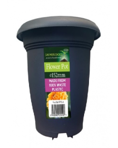 152MM ANTHRACITE FLOWER POT (Each)