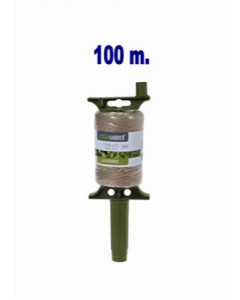 Brown 100 m. Jute Rope With Holder (Each)