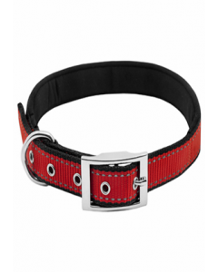Red And Black 26 in. Nylon Padded Reflective Collar (Each)