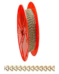 #16 Brass Plated Double Steel Jack Chain (Metre)