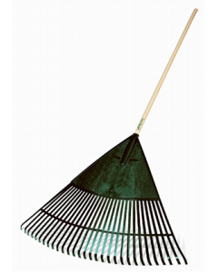 30 in. Plastic Leaf Rake With Wood Handle (Each)