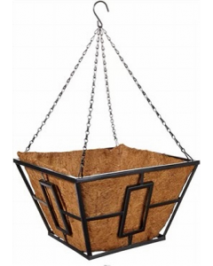 14 in. Black Hanging Basket (Each)