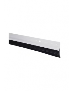 1.5 in. X 36 in. White Aluminium Door Sweep With Rubber Base (Each)