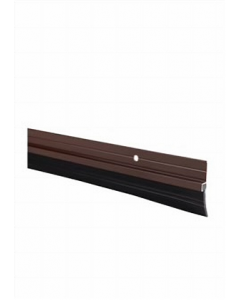 1.5 in. X 36 in. Brown Aluminium Door Sweep With Rubber Base (Each)