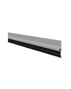 1.5 in. X 36 in. Silver Finish Plastic Door Sweep With Rubber Base (Each)