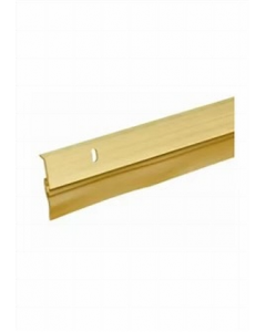 1-5/8 in. X 36 in. Gold Finish Door Sweep With Flexible  Vinyl Base (Each)