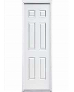 36 in. x 79.5 in. 6-Panel Primed Steel Door (Each)