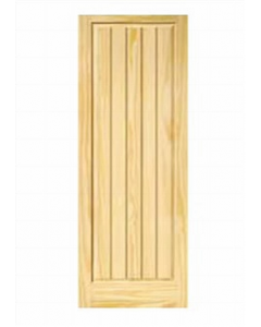30 in. X 80 in. Pine Finish V-Joint Door (Each)