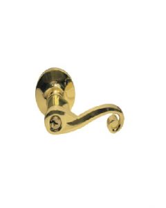 Brass Plated Lever Entry Door Lock C171120 (Each)
