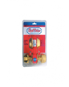 Brass Plated Combo Single Entry Door Lock C17691 (Each)
