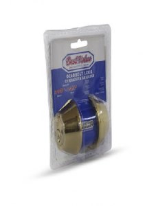 Brass Plated Deadbolt Double Cylinder Entry Door Lock C17660 (Each)