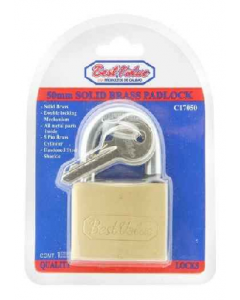 50 mm Brass Padlock (Each)