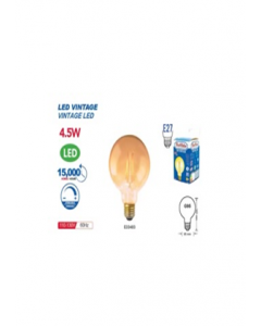 4.5 W-Watt Amber Glass Led Bulb (Each)