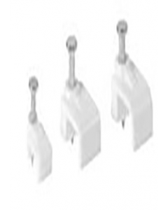 31 in.  White Square Tower Cable  Clip (48278) (Each)