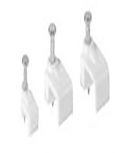 39 in.  White Square Tower Cable  Clip (48279) (Each)