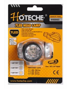 5-Watt Rotatable Head Light With Adjustable Strap LED Day Light 1 pc. (Each)