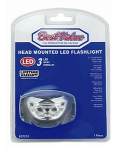 LED Head Mounted Flashlight (Each)