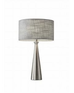 21 in. Steel Finish Geometric Shape Base Table Lamp (Each)