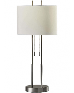 27 in. Brushed Steel Finish Table Lamp (Each)