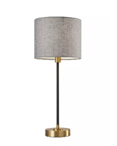 24 in. Black And Brass Finish Slim Stem Table Lamp (Each)