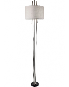 71 in. Brushed Steel Finish Floor Lamp (Each)