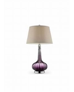 30 in. Purple Translucent Table Lamp (Each)
