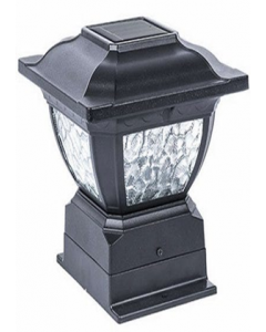 Black LED Solar Post Light (Each)