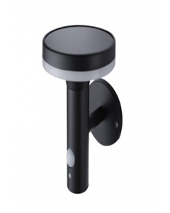 6W Black Solar LED Sensor Outdoor Wall Lamp (Each)