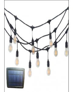 2W Solar Panel LED 10 Bulb String Light (Each)