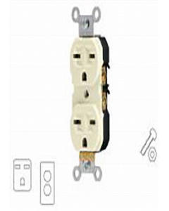 Duplex Horizontal Slot Grounded Receptacle (46104) (Each)