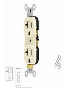 20 Amp. Heavy Duty Duplex Receptacle (46100) (Each)