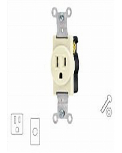 Single Grounded Receptacle (46109) (Each)
