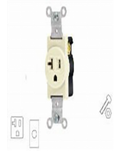 20 Amp. Heavy Duty Single Receptacle (46101) (Each)