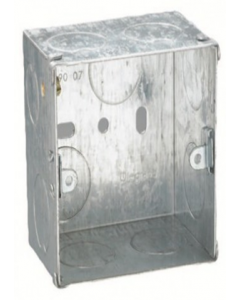 1-2 Gang Flush Mem Box Galvanized Finish (Each)