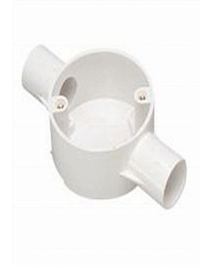 20 mm PVC Through Besa Box with Cover (Each)