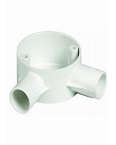 25 mm PVC Angle Besa Box with Cover (Each)