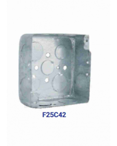 4 in. X 4 in. Square Box Galvanized Finish (Each)