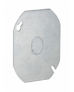 4 in. Octagonal Cover Galvanized Finish (Each)
