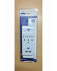 2-USB 3-Outlet Surge Strip (E39410) (Each)