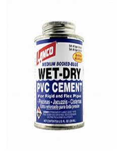 236 ml. Blue Wet and Dry PVC Cement (Each)