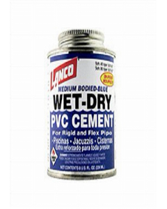 455 ml. Blue Wet and Dry PVC Cement (Each)