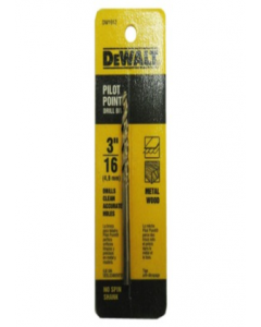 3/16 in. Pilot Point Bit  DW1912 (Each)