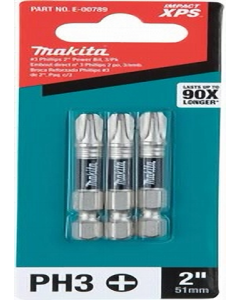 2 in. Impact Power Bit E-00789 (Each)